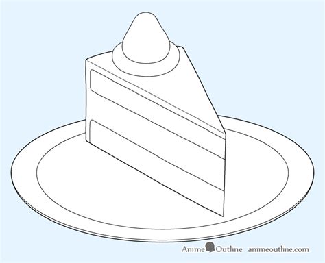 How To Draw Cake Slice