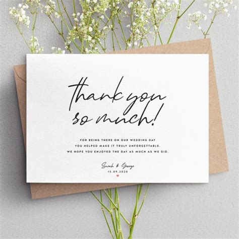 The Best Etsy Wedding Thank You Cards To Show Your Appreciation