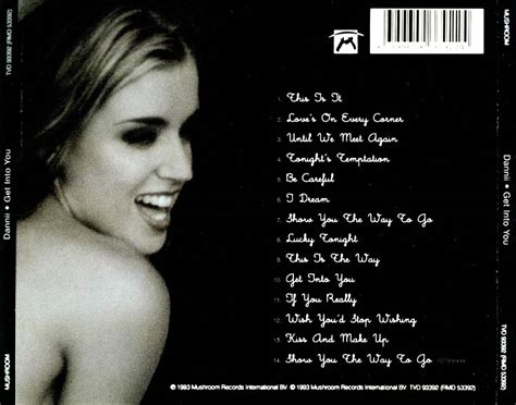 Carátula Trasera De Dannii Minogue Get Into You Portada