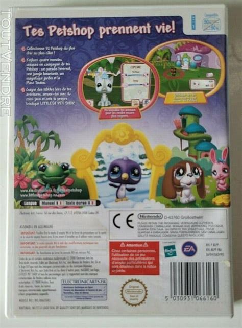 Littlest Pet Shop Nintendo Wii Pal Complet Plan Dorgon 13750