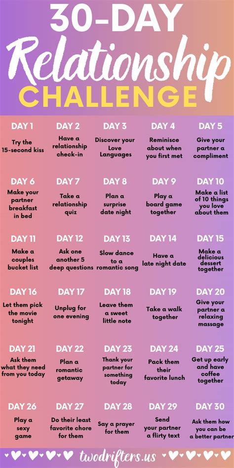 The 30 Day Relationship Challenge That Will Bring Couples Closer Relationship Challenge