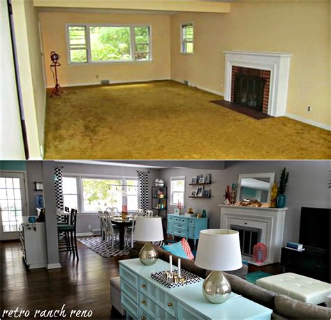 Basement family room before & plans. Retro Ranch Reno: Our Rancher: Before & After - The Living ...