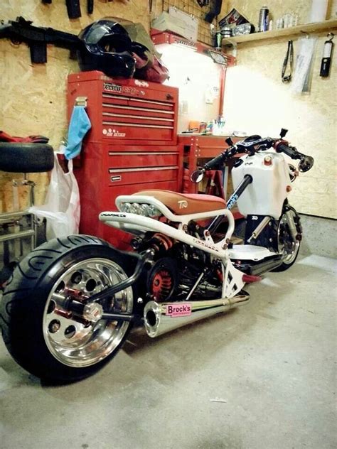 How can we pick up more speed after maxing out what the variator, cvt, and gearing changes did? Tokyo Parts Ruckus | Custom honda ruckus, Honda bikes ...