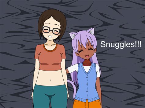 Yumi Snuggles With A Kitty By Brooms17 On Deviantart