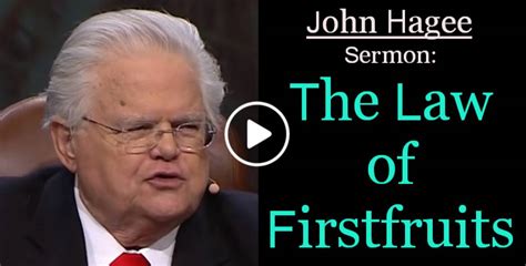 John Hagee January 03 2021 Watch Sunday Sermon The Law Of Firstfruits