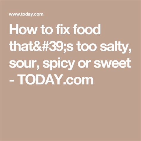 How do you fix too salty? Is your soup too salty? Here's how you can save it! | Food ...