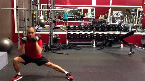 Alternating Side Lunges Db Front Rack Position Youtube