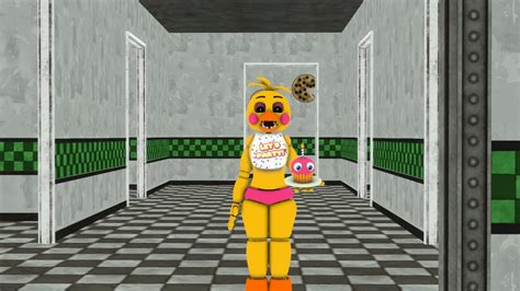 Fnafsfm Toy Chica Dancing In The Fnaf2 Hallway Youtube