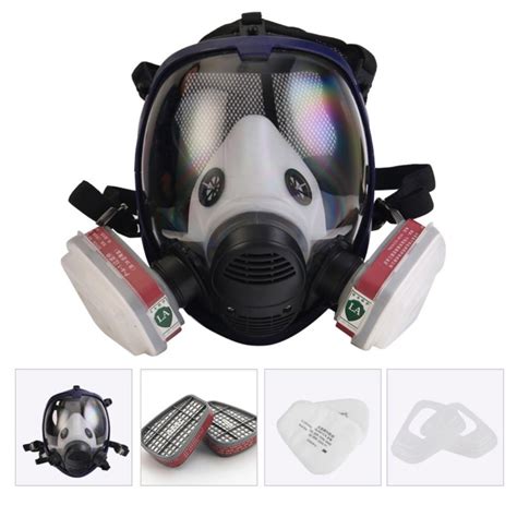 Rubber Respirator Mask Protection Full Face Gas Pesticides Mask For