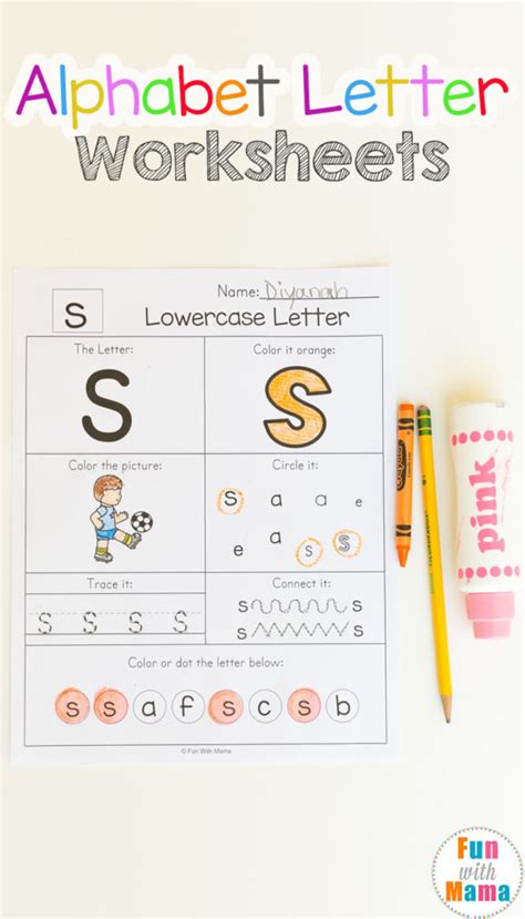 Printable Alphabet Worksheets To Turn Into A Workbook Fun With Mama