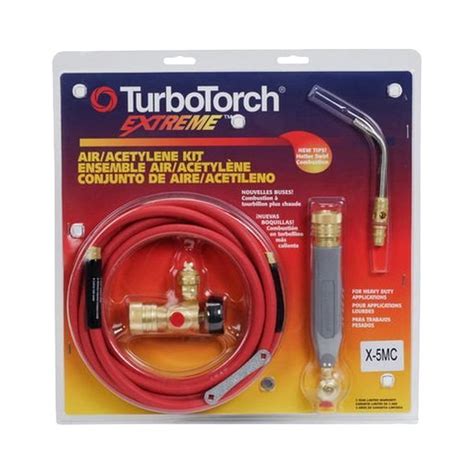 Turbotorch 0386 0384 X 5MC Air Acetylene Torch Kit Swirl For MC Tank