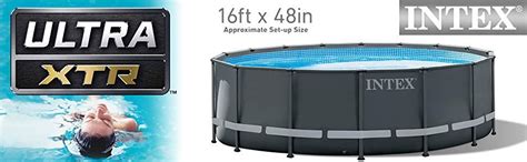 Intex Ultra Xtr Pool Set 16ft Cool Swimming Pools Intex In Ground