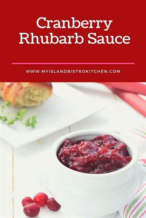 This healthy cranberry sauce recipe is loaded with fresh orange, apples, and allspice. Cranberry Rhubarb Sauce | Recipe | Rhubarb sauce, Rhubarb ...