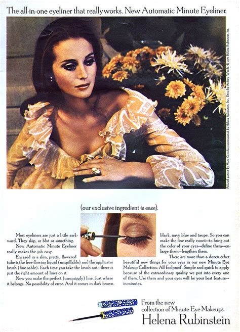helena rubinstein 1970 vintage makeup ads retro makeup vintage beauty vintage ads beauty
