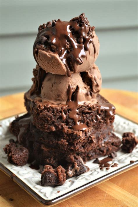 Fudge Brownie Ice Cream Recipe Yummy Food Dessert Desserts Food