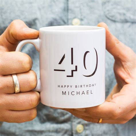 You don't need to look anywhere else but gifts that thrill for an exciting range of 40th birthday ideas from experiences that turn the mid life into the best life they only dreamed of. 40th Birthday Personalised Mug Gift By Little Cherub ...