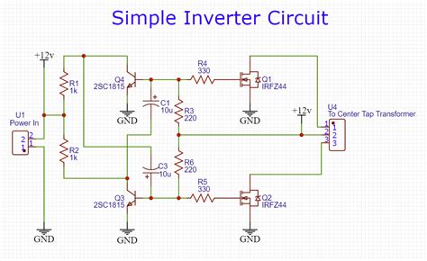 Inverter Circuit Using Mosfet Diagram