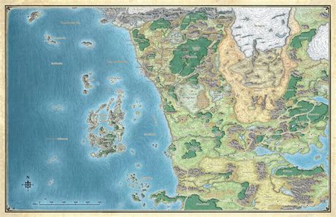 Sword Coast Hex Map 5e