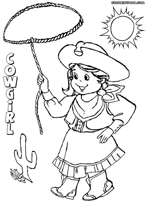 Cowgirl coloring pages | Coloring pages to download and print