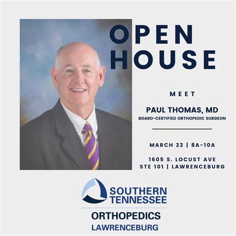 Strhs Open House Meet Dr Paul Thomas Southern Tennessee Regional