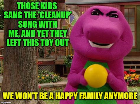 Barney Clean Up Meme