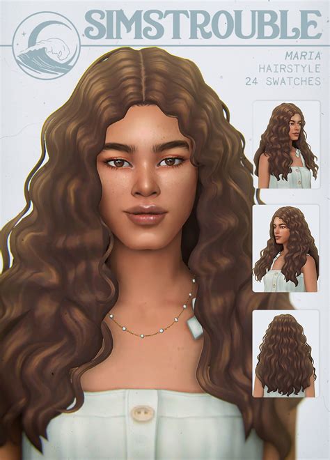 Maria Hair Simstrouble Sims 4 Hairs