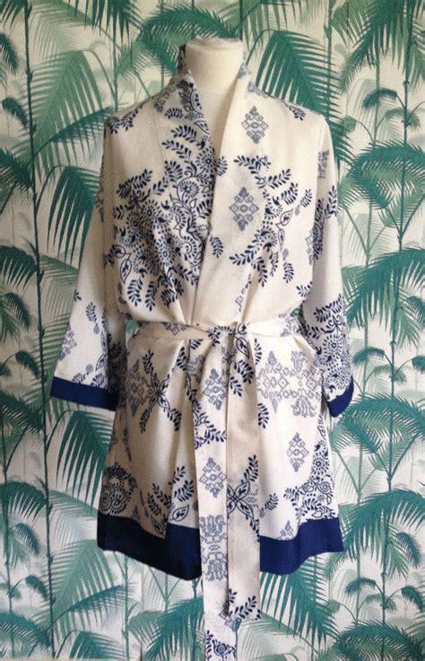 Goa Short Kimono Dressing Gown By Verry Kerry