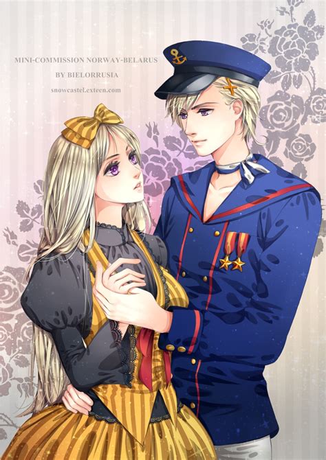 Japon bielorrusia hetalia latin hetalia fandom dibujos unión soviética ucrania paises. APH COMMISSION:NORWAY-BELARUS by snowcastel on DeviantArt