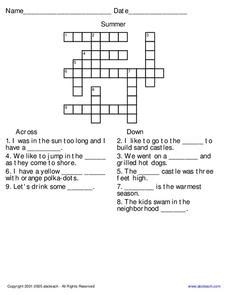 However, when you have the right strategy, things will get easier. Summer Crossword Puzzle Worksheet for 2nd - 3rd Grade ...