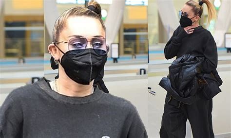 Miley Cyrus Keeps It Casual In Black Sweats After Partying Until 6am