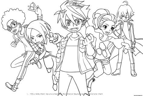 Personnages De Bakugan Battle Planet Coloring Page Printable