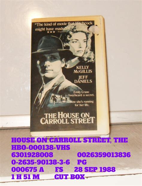 VHS HOUSE ON CARROLL STREET THE