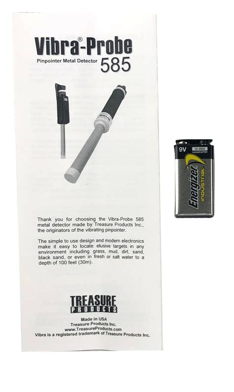 Treasure Products Vibra Probe 585 Pinpointer Metal Detector