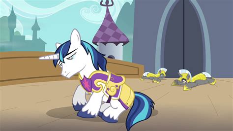 Image Shining Armor And The Guards Waking Up S4e26png My Little