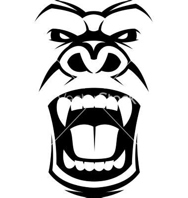How to get the eye expression correct 2. Easy Gorilla Drawing | Free download on ClipArtMag