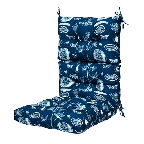14 Pcs Outdoor High Back Chair Cushion High Rebound Foam Solid Chair