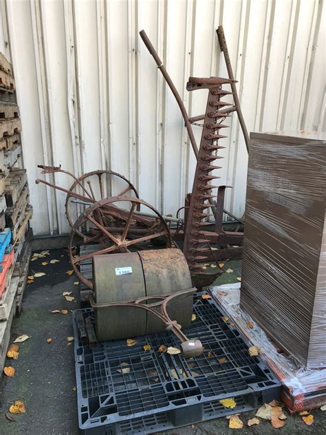 3 Metal Antique Farm Implements