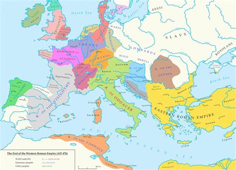 Fall Of The Western Roman Empire Map Guenna Holly Anne