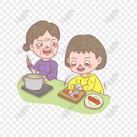 * bagikan foto dengan teman anda secara online! Kartun Karakter Yang Digambar Tangan Ibu Dan Anak Perempuan Mema Png Grafik Gambar Unduh Gratis ...