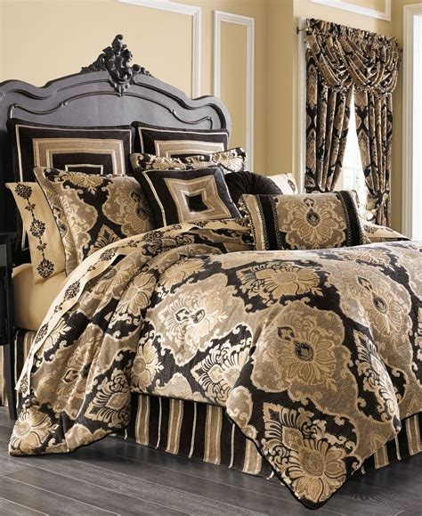 Find classic & stylish furniture. J Queen New York Bradshaw Black Queen 4-Pc. Comforter Set & Reviews - Bedding Collections - Bed ...