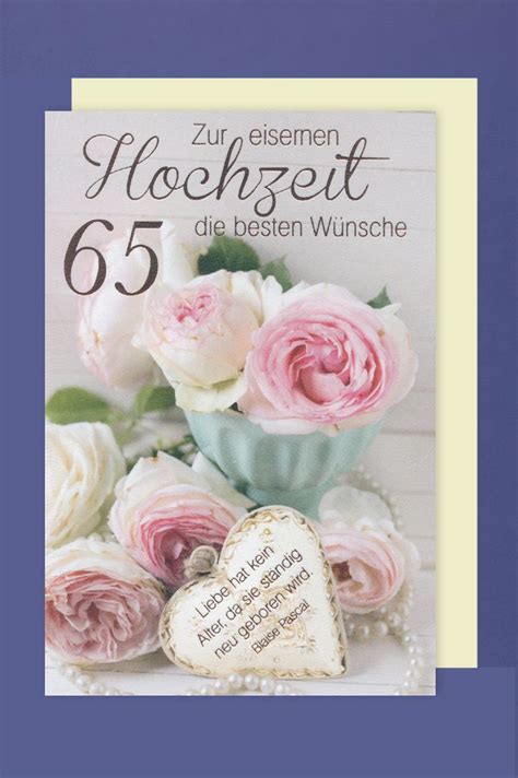 Check spelling or type a new query. Eiserne Hochzeit 65 Hochzeitstag Grußkarte Foliendruck ...