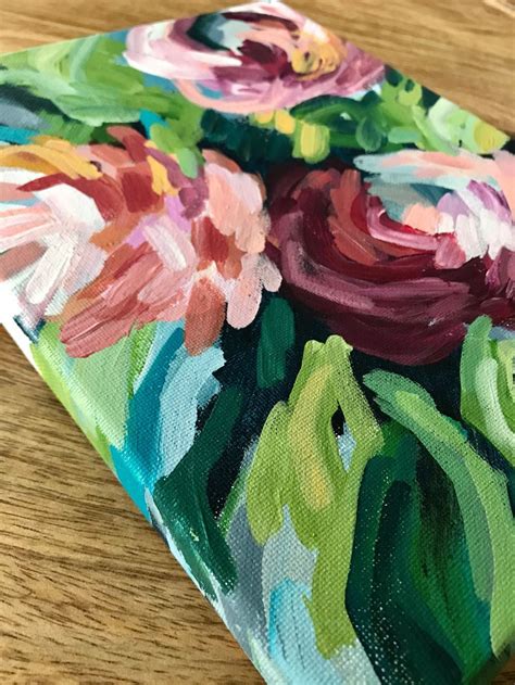 Red poppies abstract acrylic painting for beginners. How to Paint Modern Abstract Flowers: Acrylic Painting for ...