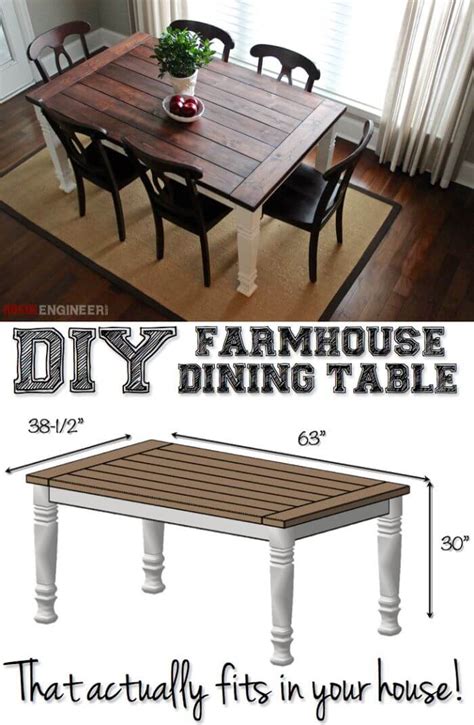 25 Best Rustic Diy Farmhouse Table Ideas And Designs For 2021