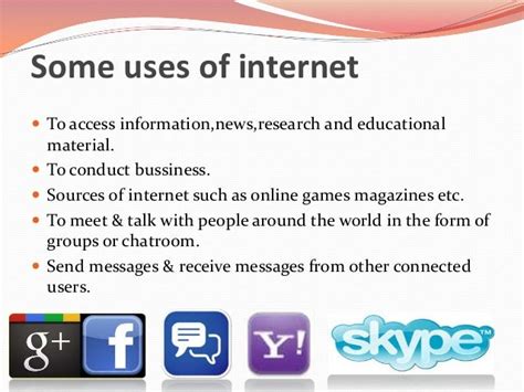 Uses Of Internet