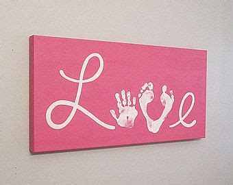 Dabei sind die hochwertigen drucke in den verschiedenste formen love hand und fussabdrucke meiner kinder auf einer 40 x 40 cm leinwand mittels acrylfarben kinder leinwand leinwand selber gestalten. Any Color, Love Handprint and Footprint Canvas Art with ...