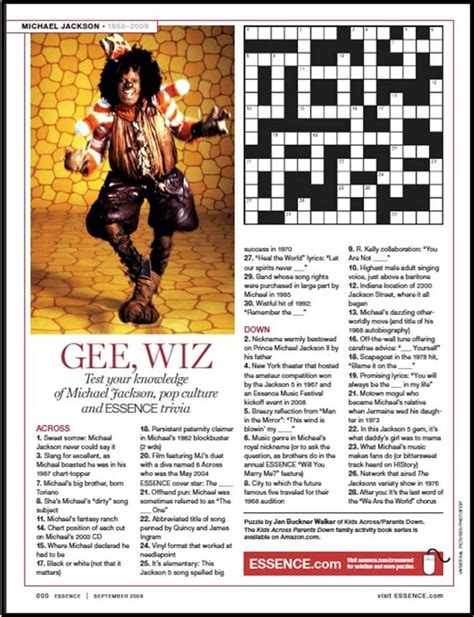 Commemorative Puzzle Done For Essence Magazine On Michael Jackson One