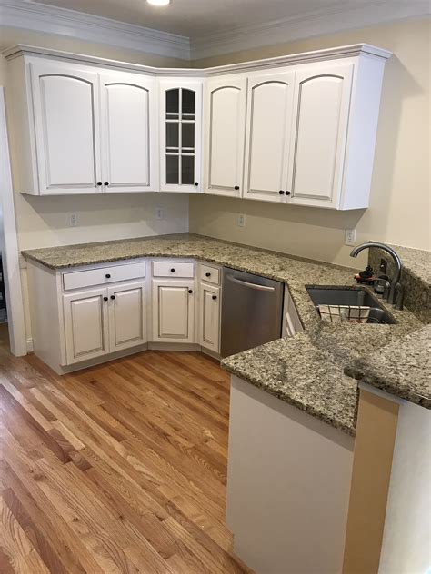 They had decided that having bar stools was not a priority. KITCHEN CABINET REFINISHING WITH GLAZE | Complete Cabinet ...