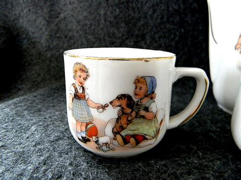 Dalton footed cups & saucers (5 sets) $45.00. Vintage Children's Porcelain Tea Set ** made in Germany ...
