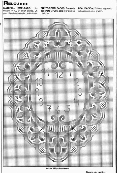 Check spelling or type a new query. 54440673_reloj1 (472x698, 161Kb) free cross stitch clock ...
