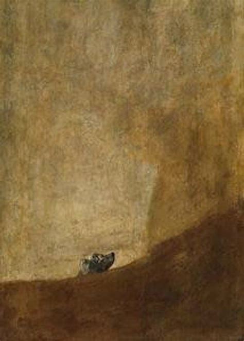 Francisco Goya The Dog Macabre Occult Dark Art Vintage